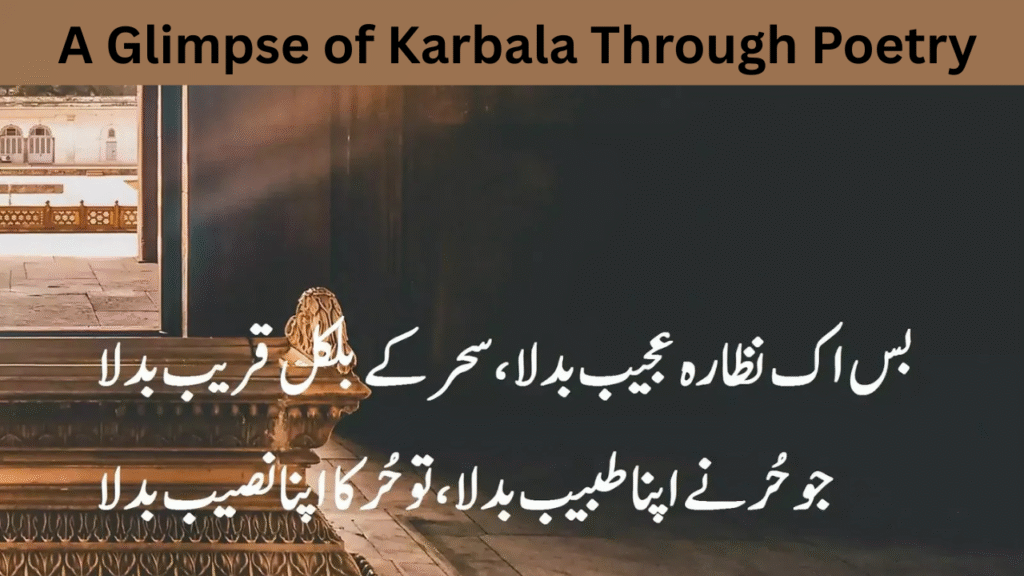 A Glimpse of Karbala Through Poetry