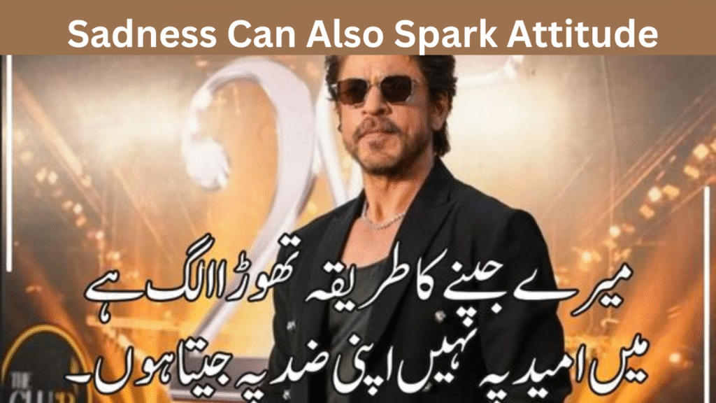 Sadness Can Also Spark Attitude