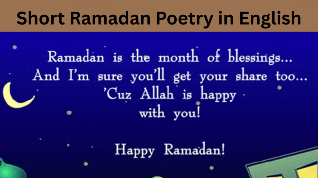 Short Ramadan Poetry in English