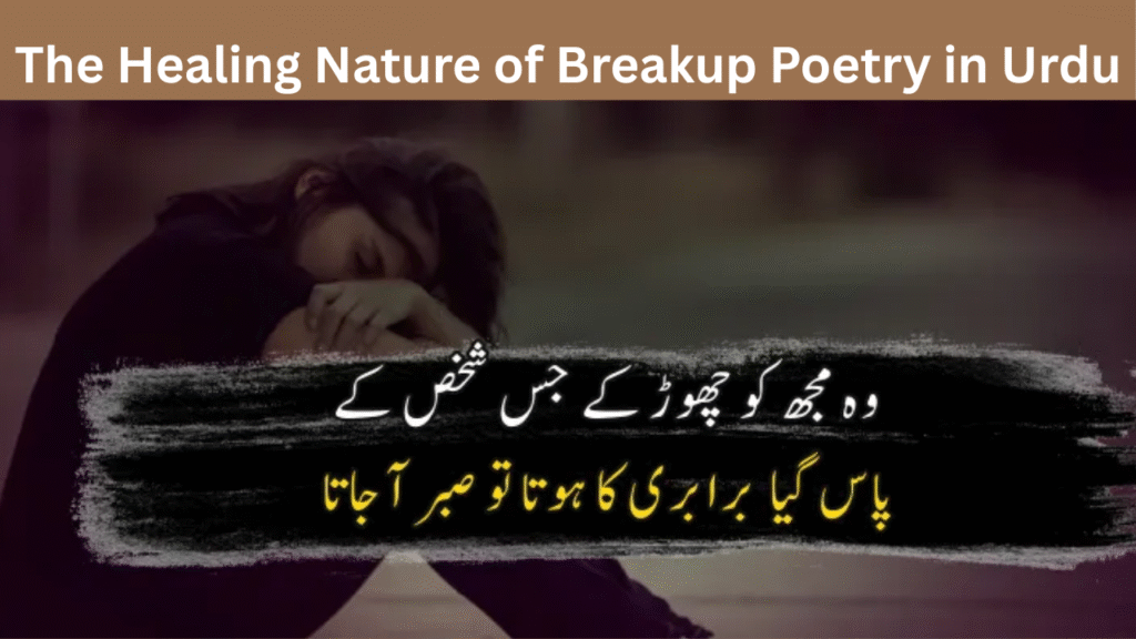 The Healing Nature of Breakup Poetry in Urdu