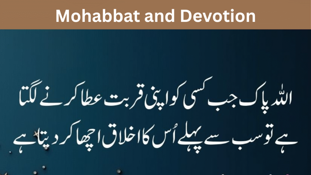 Mohabbat and Devotion