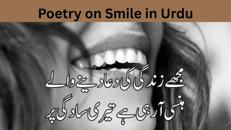 Poetry on Smile in Urdu