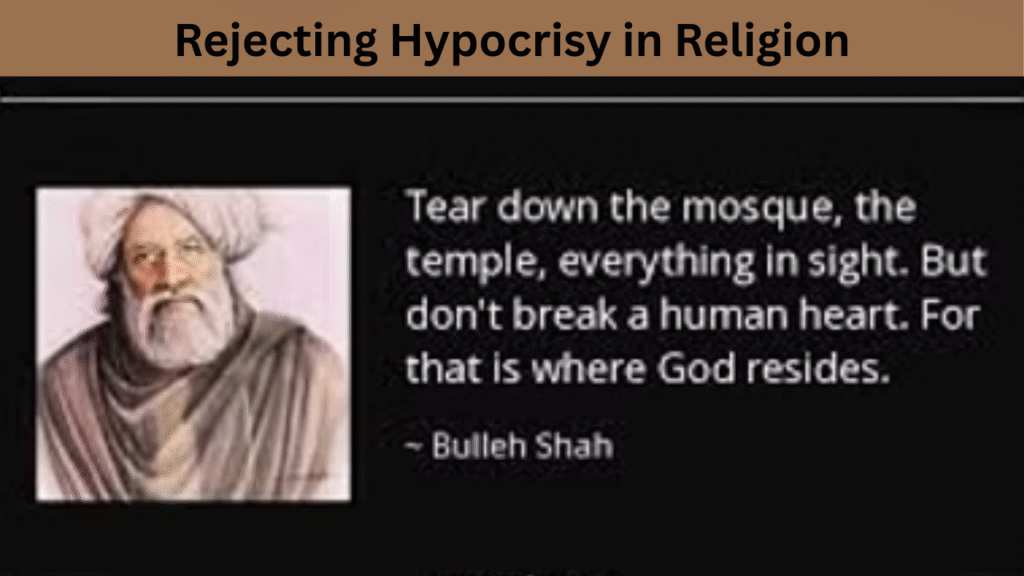 Rejecting Hypocrisy in Religion