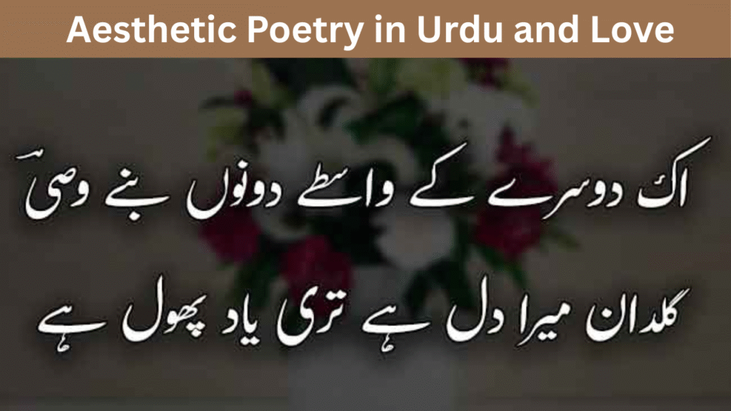 Aesthetic Poetry in Urdu and Love