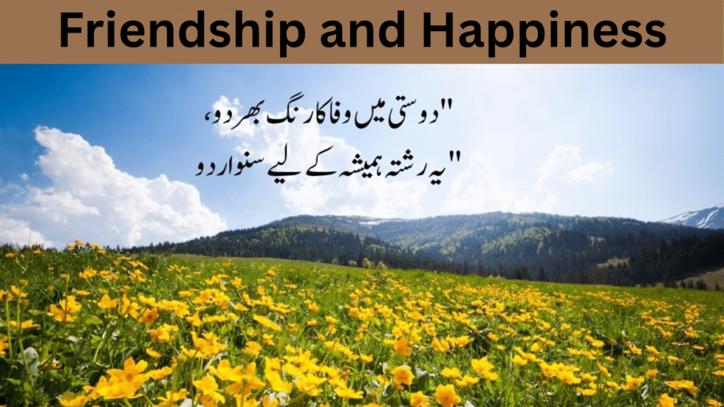 Friendship and Happiness