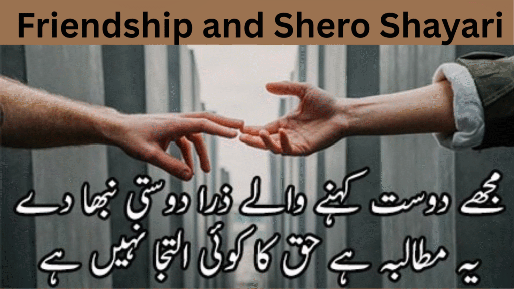 Friendship and Shero Shayari