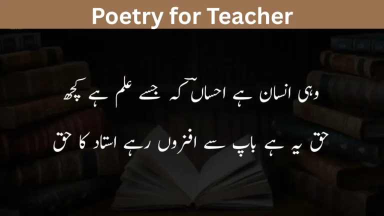 Poetry for Teacher