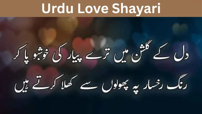 Urdu Love Shayari